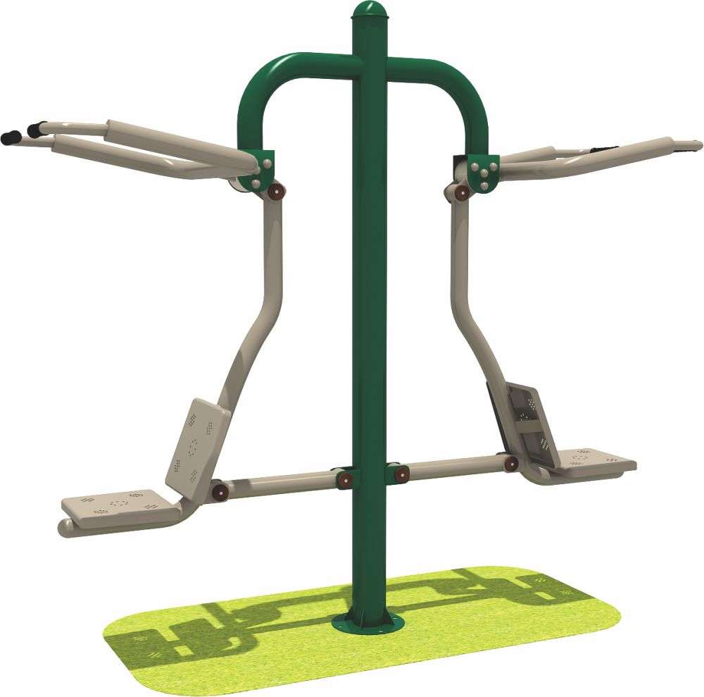 乐鱼运动健身器材 限位双人坐