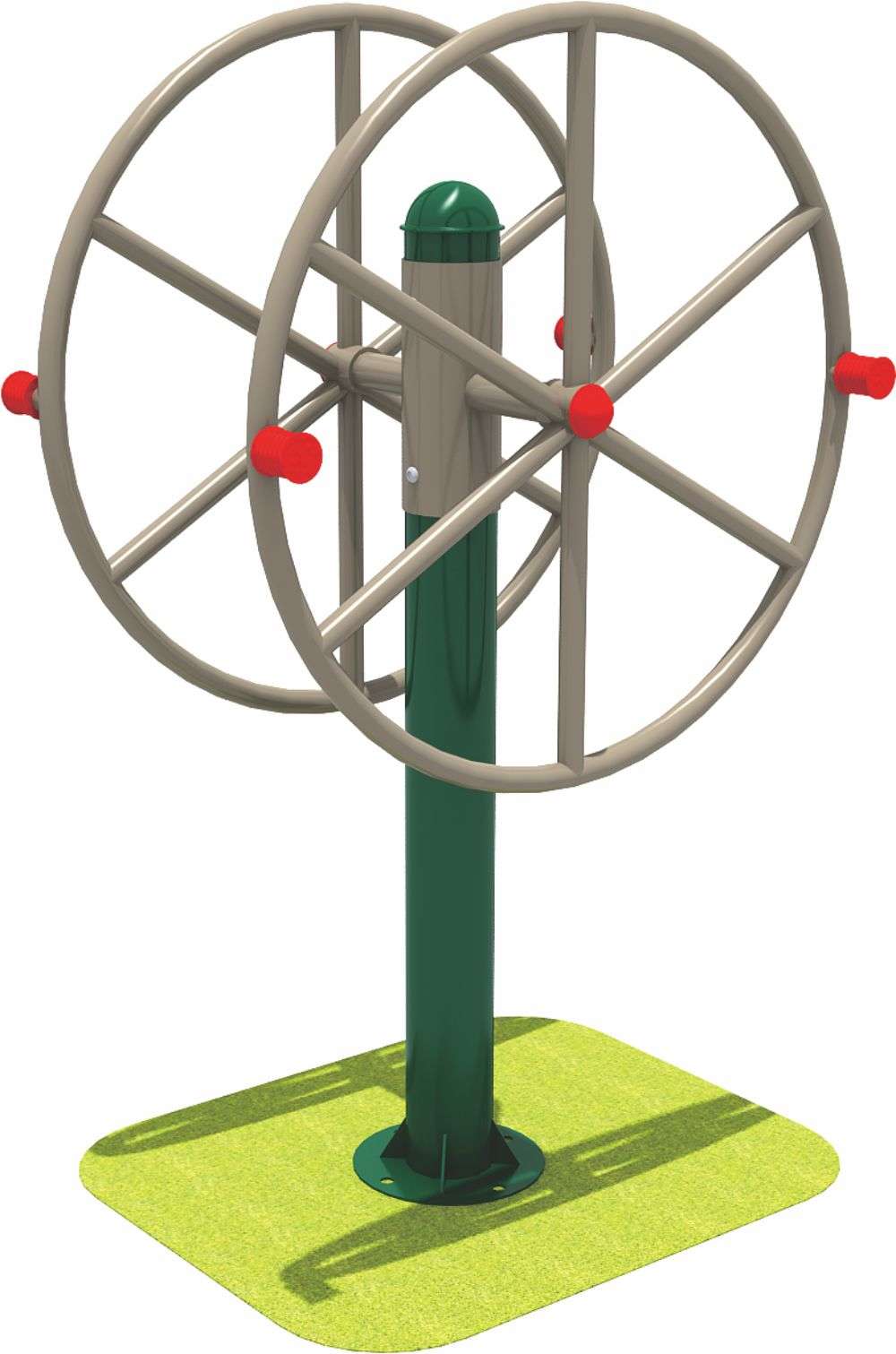 乐鱼运动健身器材 旋转风轮