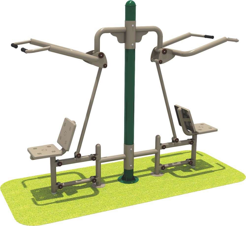 乐鱼运动健身器材 双人坐拉器